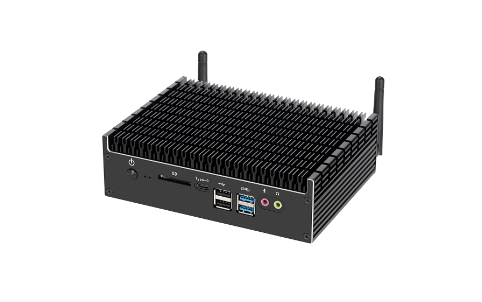 intel 8代10代無風扇工控海角.COMHJ3DCHJZC-WG10雙網帶COM口雙屏4K顯示